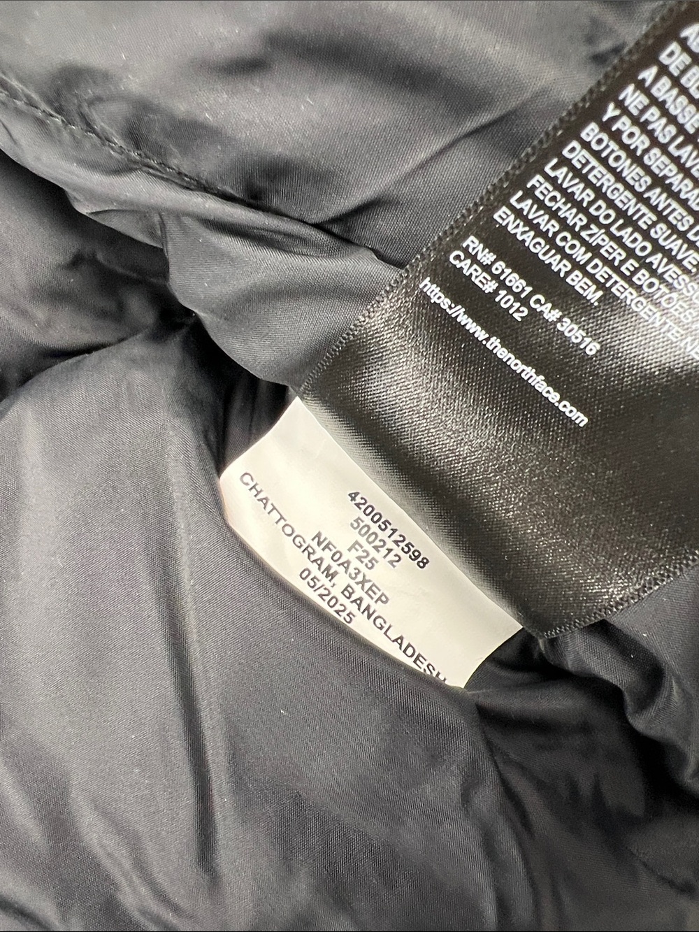 The North Face 1996 Retro Nuptse Down Puffer Vest White Dune Women’s Medium - Picture 8 of 8